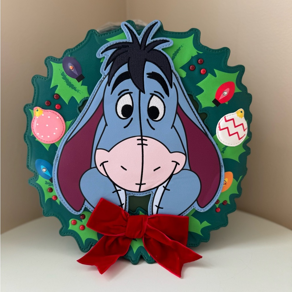 Disney Her Universe Eeyore in Wreath Crossbody/Mini Backpack